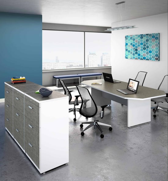 Muebles multifuncionales: clave para la productividad en la oficina