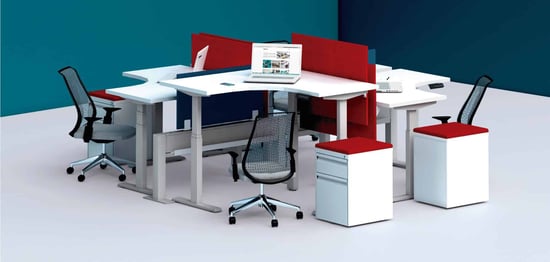 How a height-adjustable desk optimizes the office space