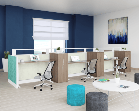 Divide the workspace without building: How to separate offices?
