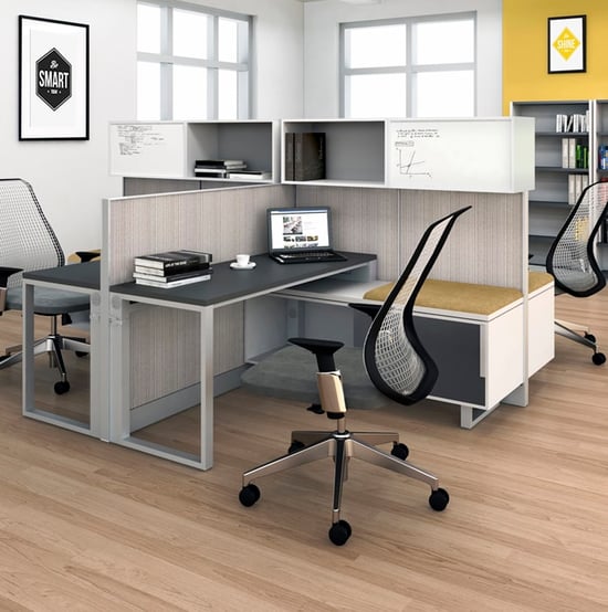 Muebles modulares con mamparas según tu tipo de empresa