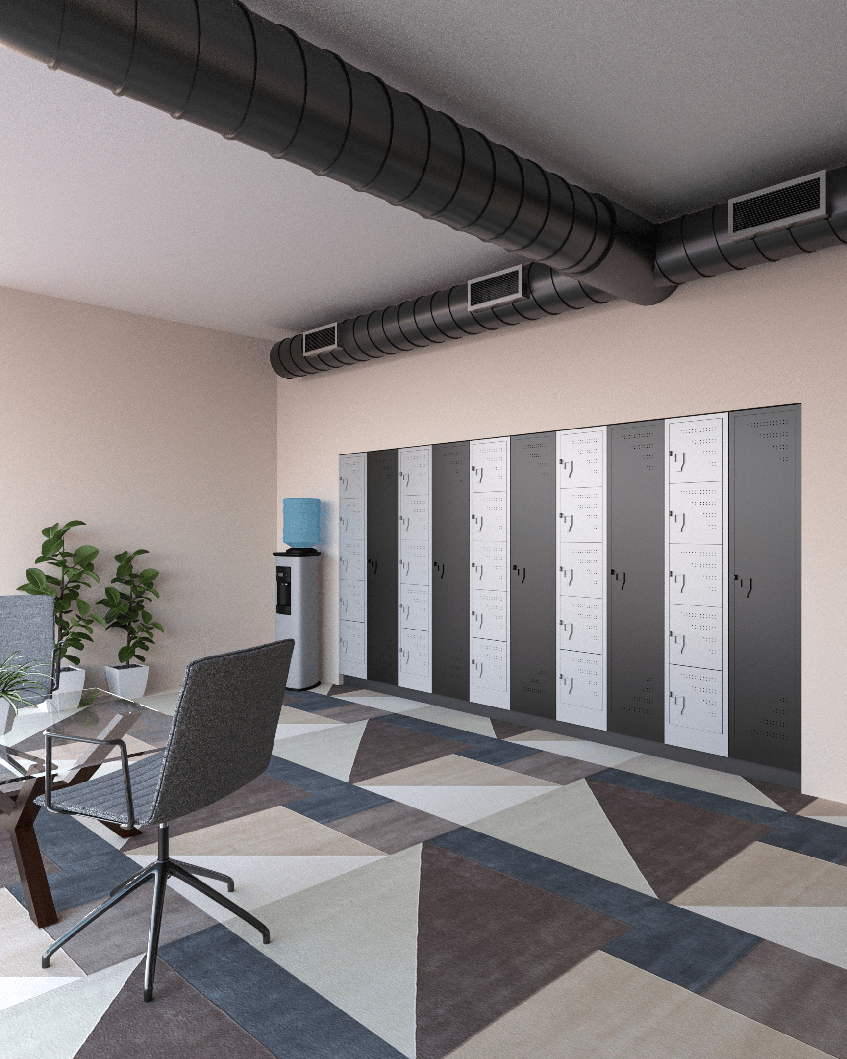 Lockers-common-storage-area-office