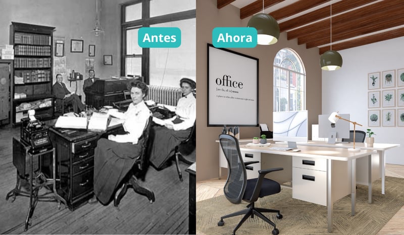 evolucion-de-las-oficinas-atraves-del-tiempo